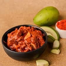 Andhra avakaya mango pickle ground fresh for catering orders