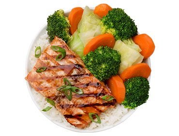 Grilled vegetable platter served as a starter at events