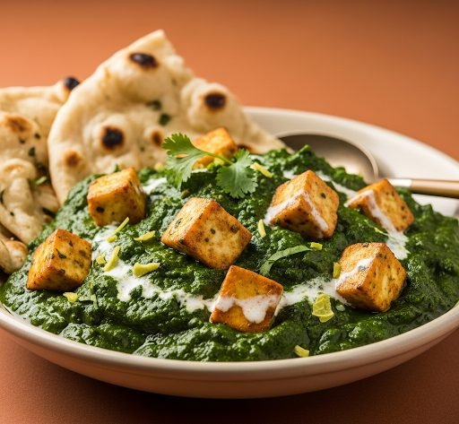 Palak paneer prepared fresh for North Indian catering in Bangalore