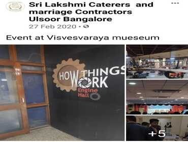 Catering set up for an event at Visvesvaraya Museum, Bangalore