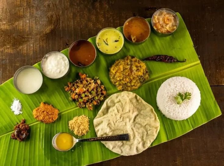 Traditional South Indian Thali - Authentic Banana Leaf Feast